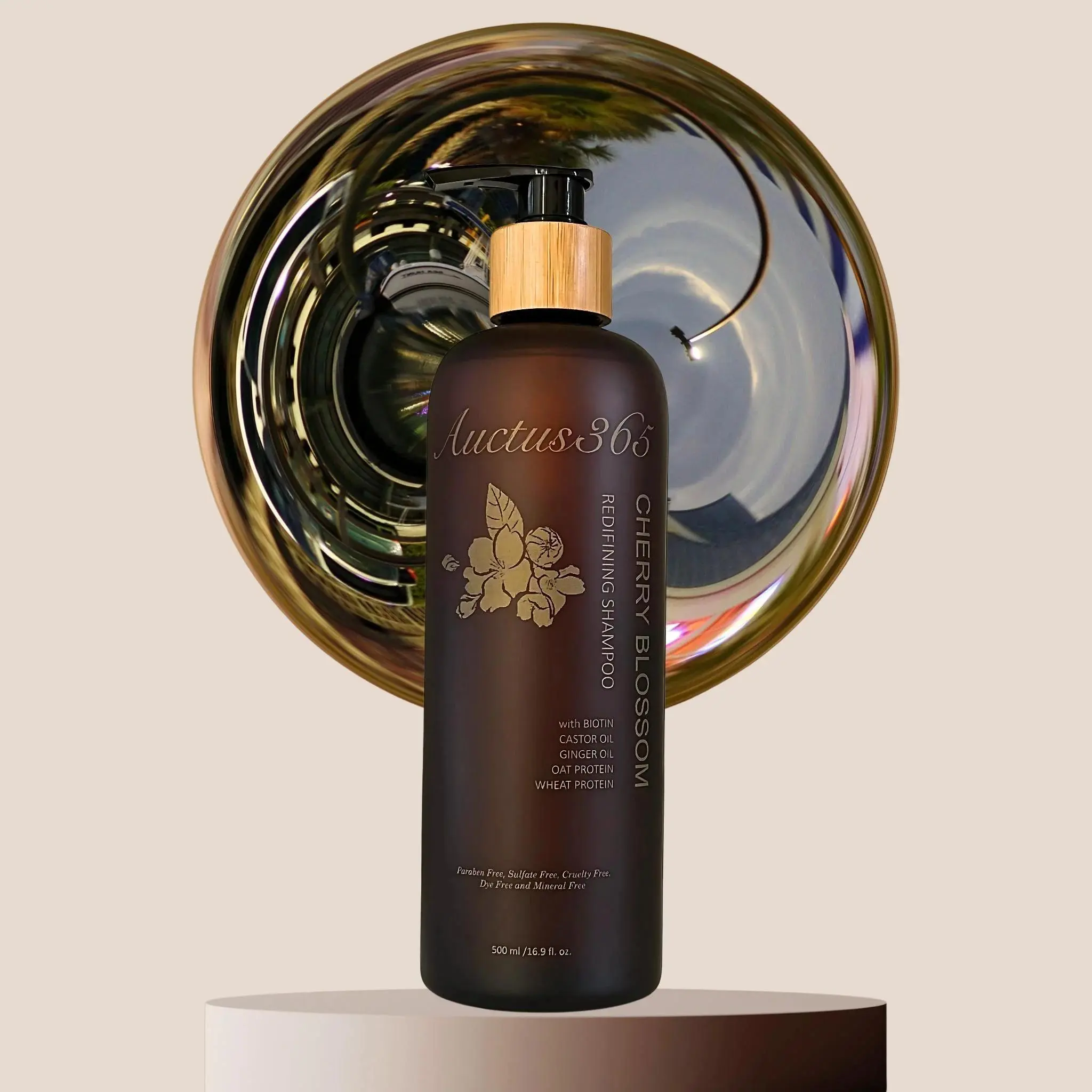 Auctus365 Cherry Blossom Scented Shampoo, Moisturizing & Hydrating Daily Cleanser for Nourishing All Hair Types, Gentle Liquid Formula