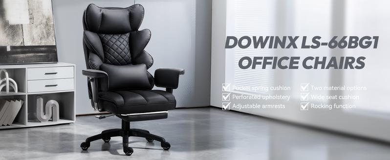 Dowinx Big and Tall Ergonomic Office Chair Executive Desk Chair with Pocket Spring Lumbar Support High-Back Adjustable Gaming Chair 3D Armrests& Dual-Layered Backrest PU Leather Option Dowinx Big and Tall Ergonomic Office Chair Executive Desk Chair with Pocket Spring Lumbar Support High-Back Adjustable Gaming Chair 3D Armrests& Dual-Layered Backrest PU Leather Option