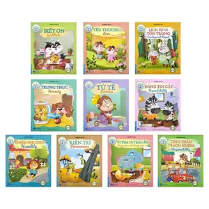 Combo Bé Học Lễ Giáo - Song Ngữ Anh - Việt (10 Tập) - The Virtues Series - Bilingual Vietnamese-English Childrenbooks - The Virtues Series