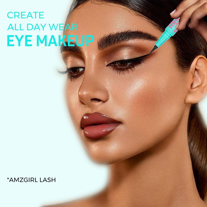 Amzgirl Makeup Fanning Voluming Mascara Waterproof 36Hours No Smudging (6g)+Eyeliner Long Lasting Waterproof Eye Makeup Cosmetic Eyebrow Pencils mascara volume and length mascara mascaras