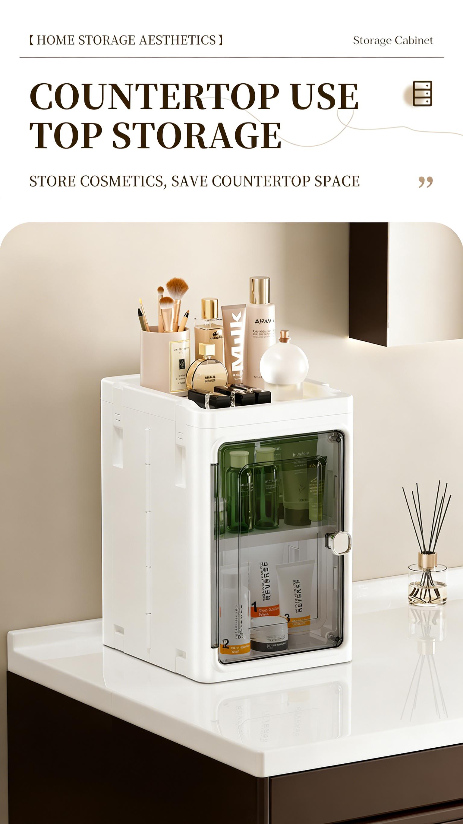 5-Tier Plastic Storage Bins with Lids Stackable Containers with Wheels Folding Boxes Collapsible for Living Room Office Dorm White 157cm