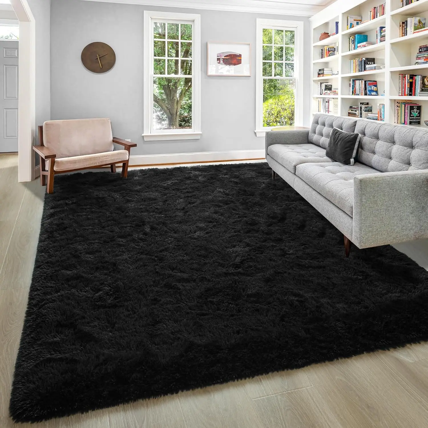 【TiktokShopSpringGlowUp】Large Size Plush Rugs Big Fluffy Area Rug Non-slip Soft Shaggy Carpet Mats for Living room Bedroom Nursery Home Decor Christmas gifts