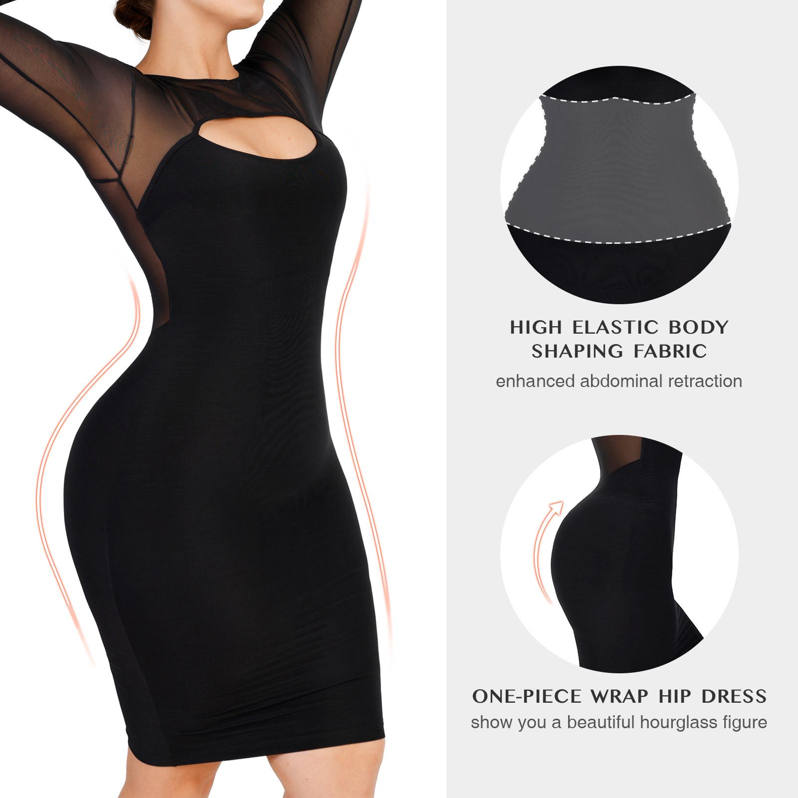 FeelinGirl Mesh Long Sleeve Shapewear Bodysuit Soft Womenswear Breathable Valentine's Day Fabric Simple Springtok FeelinGirl Mesh Long Sleeve Shapewear Bodysuit Soft Womenswear Breathable Valentine's Day Fabric Simple Springtok