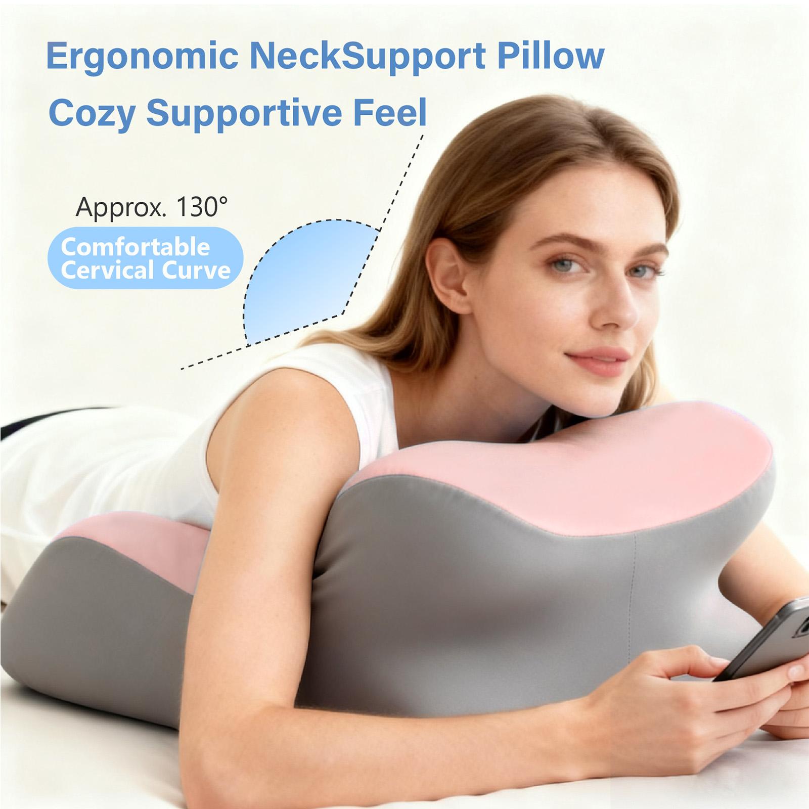 Memory Foam Ergonomic Support Pillow for Neck, Back and Leg Support, Multi Purpose Bed Rest Reading Pillow for Sleeping Sofa Couch,back to school,back to school shopping,home
