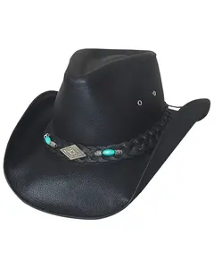 Bullhide Men's Royston Leather Cowboy Hat - 4048Bl