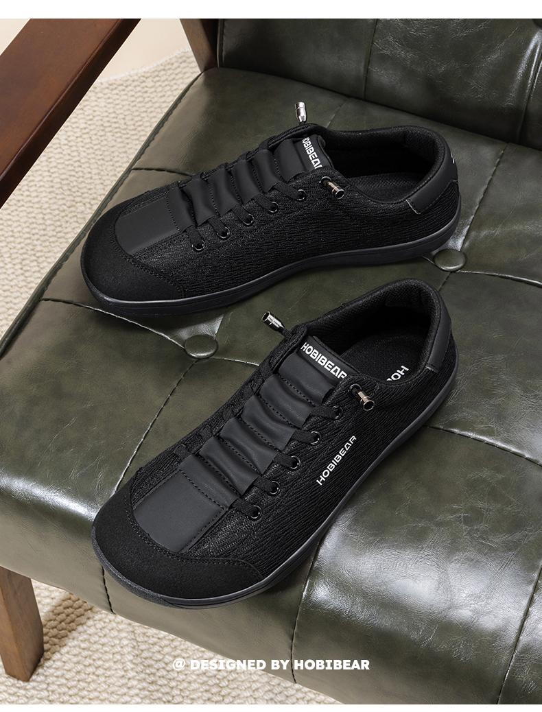 HOBIBEAR   Wide Toe Spring Autumn Fabric Breathable Mesh Upper Sports Dad Shoes with Soft Sole and Wide Fit for Daily Casual Wear