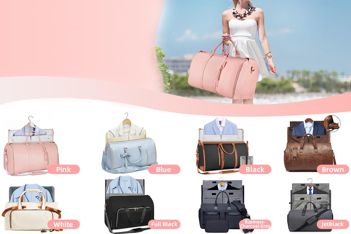 Lefame Travel Duffle Bag with Garment & Shoe Compartment, Waterproof & Breathable, TSA-Approved, 57L Capacity, Ideal for Weekender, Gym, Hospital, Holiday Travel SpringStatements