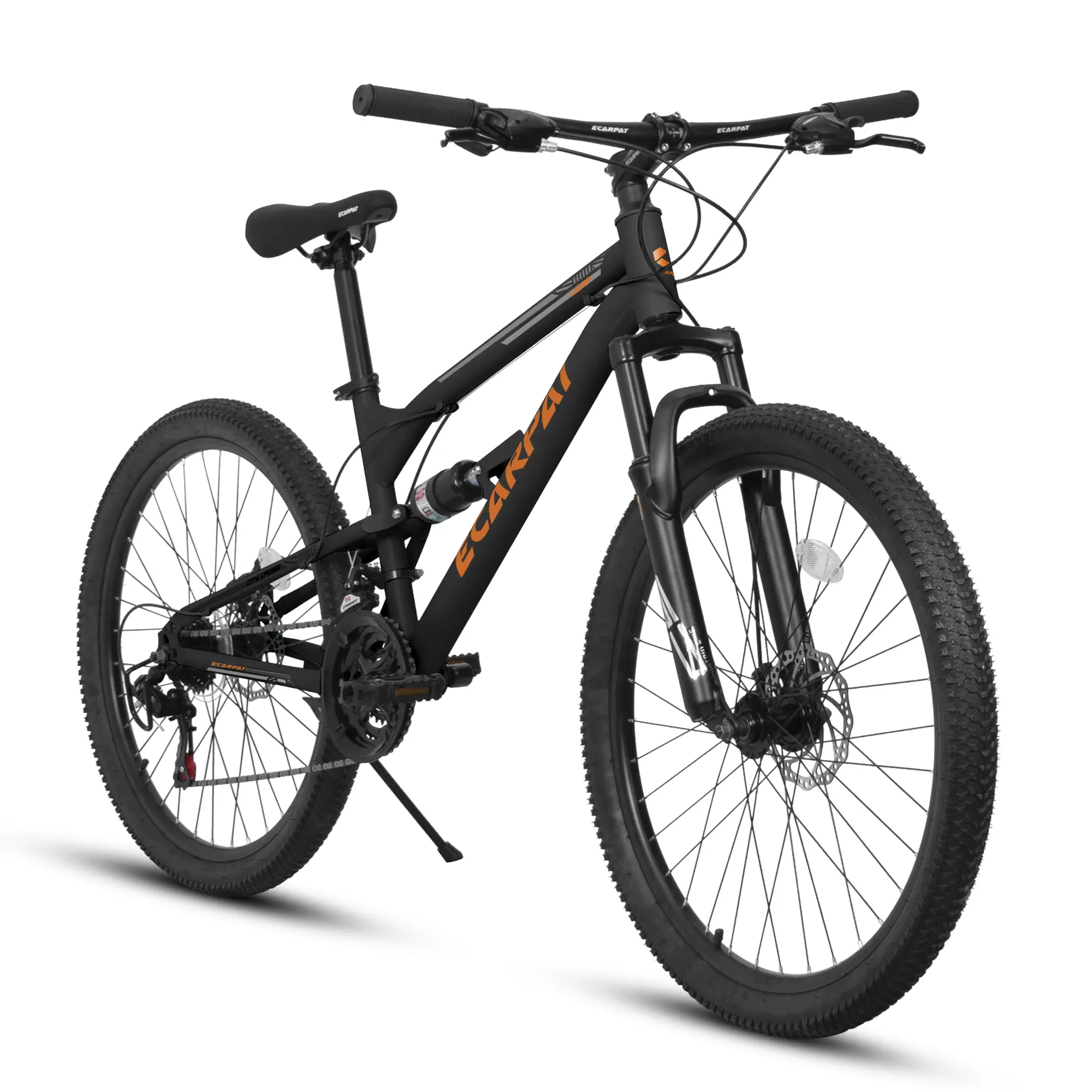Bike  26-inch 24-Inch  mountain bike, steel frame body, rear shock absorber, front shock absorber, 21-speed mountain bike suitable for both men and women, touring bike High Performance Tire trek marlin 5