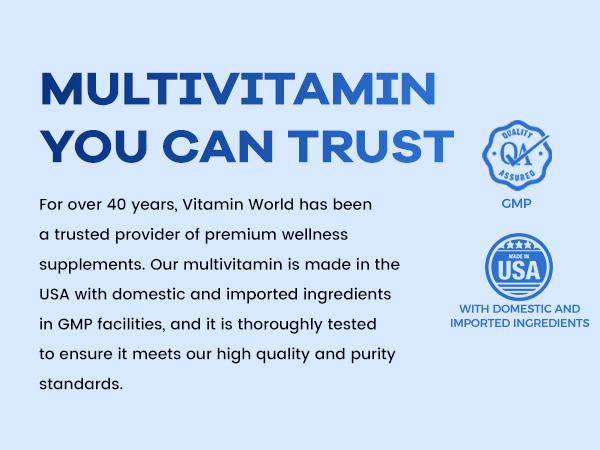 Vitamin World Ultra 360 Multivitamin for Men 50 Plus, Men's 50+ Multivitamin with Minerals & Herbs for Prostate Function, Supplement with Vitamin A, C, D, E & Zinc for Healthy Aging, Perfect Gift for Father,180 Caplets