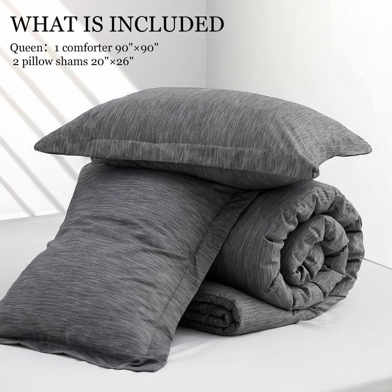 Bepatio 3pcs Soft Cozy Comforter Set Queen Size - Washable Bedding Comforter In Twin Size, Luxury Bedroom Decor Accessories, Breathable Lightweight Fluffy Bedding Sets with 1 Comforter and 2 Pillow Shams, full comfort, Ideal Gift Bepatio 3pcs Soft Cozy Comforter Set Queen Size - Washable Bedding Comforter In Twin Size, Luxury Bedroom Decor Accessories, Breathable Lightweight Fluffy Bedding Sets with 1 Comforter and 2 Pillow Shams, full comfort, Ideal Gift