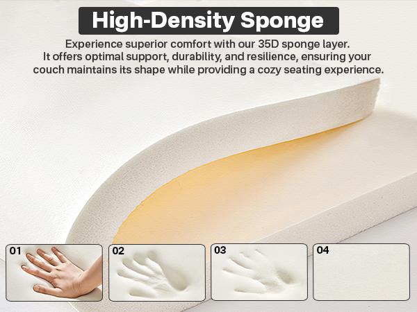 【2 Package Shipping】Ovios 106" Cloud Sectional Boneless Couch with Chaise & Ottoman, L/U-Shape Plush Corduroy Velvet Modern Modular Sofa with Deep Seat, Upholstered Couches for Living Room Bedroom, No Assembly Required