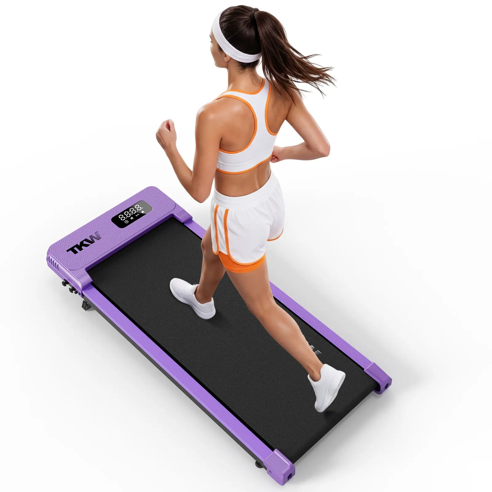 Portable Indoor Mini Walking Pad Treadmill - Smart Control Home Workout Equipment, At-Home Gym Gear with Remote Control and LED Display
