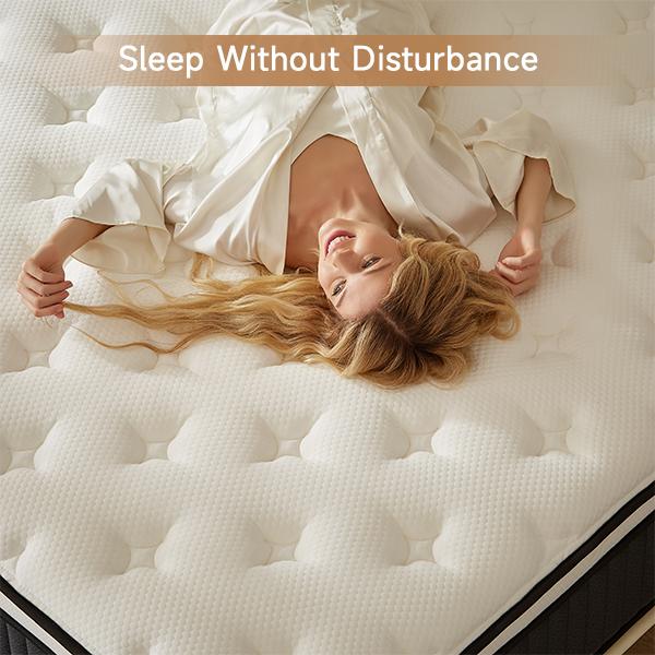 Clearance Sale | Final Stock | Hybrid Mattress 2.0 10–14 Inch Mattress in a Box, Memory Foam & Individual Pocket Springs, Motion Isolation, Pressure Relief, Queen Bed Mattress