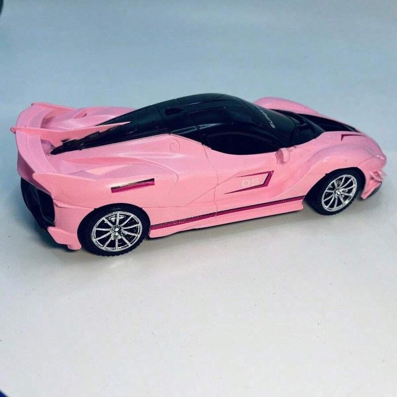 Pink Toy Car, Remote Control Car, Sports Car, Luxury Car Model, Racing Car, Toy Automobile, Children's Holiday Birthday Gift Rechargeable Alloy Cyber-Truck RC Transformable Mini Forklift Dual-Tire Drift High-Speed LED Off-Road All Terrain 2.4GHz Monster