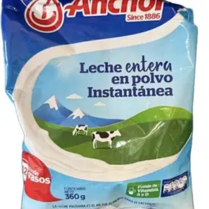 1 BAG LECHE ANCHOR 325 gr  100% Real Milk with Protein Calcium and Vitamin D Shelf Stable Perfect for Fridge or Pantry