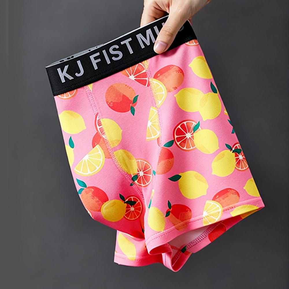 KJFISTMU 5-Piece Men's Boxer Brief Set | Popular Random Graffiti Prints | Unique Street Art Design | Breathable and Stretchy Underwear Set | 95% Polyester, 5% Spandex, Moisture-Wicking | Suitable for Everyday Wear and Workouts