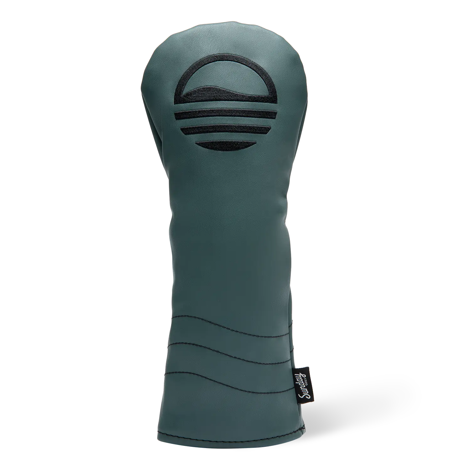 Premium Vegan Leather Fairway Wood Headcover in Midnight Green | Golf Accessory with Fleece Lining, Secure Grip & Club Protection