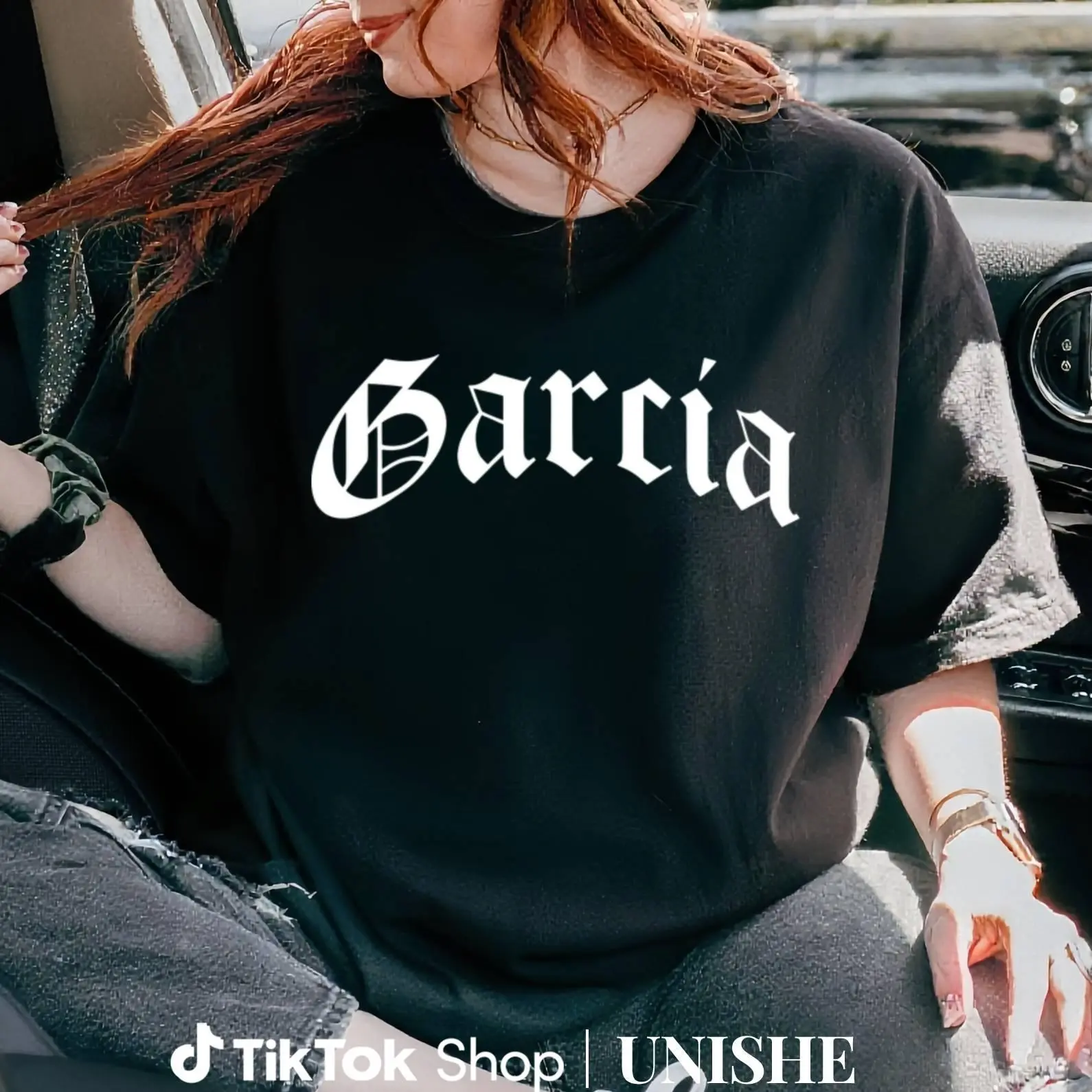 100% Cotton Garcia Surname Tee – Unisex Mexican American Hispanic Chicano Shirt Casual Crewneck Tops