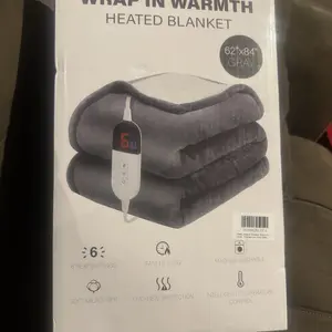 DailyLife Heated Electric Throw Blanket - Flannel Sherpa, 6 Heat Levels, 4/10 Hr Automatic Shut-Off, Machine Washable, Winter Home Use, Valentine's Day Gift,dorm essentials,home essentials