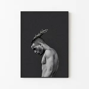 [New Music Decor - Sale Up To 40%] [Unframe] XXXTentacion Portrait Poster, Sad Rap Wall Art, Minimalist Hip Hop Room Decor, Emotional Artist Artwork, Gift For Rap Lovers