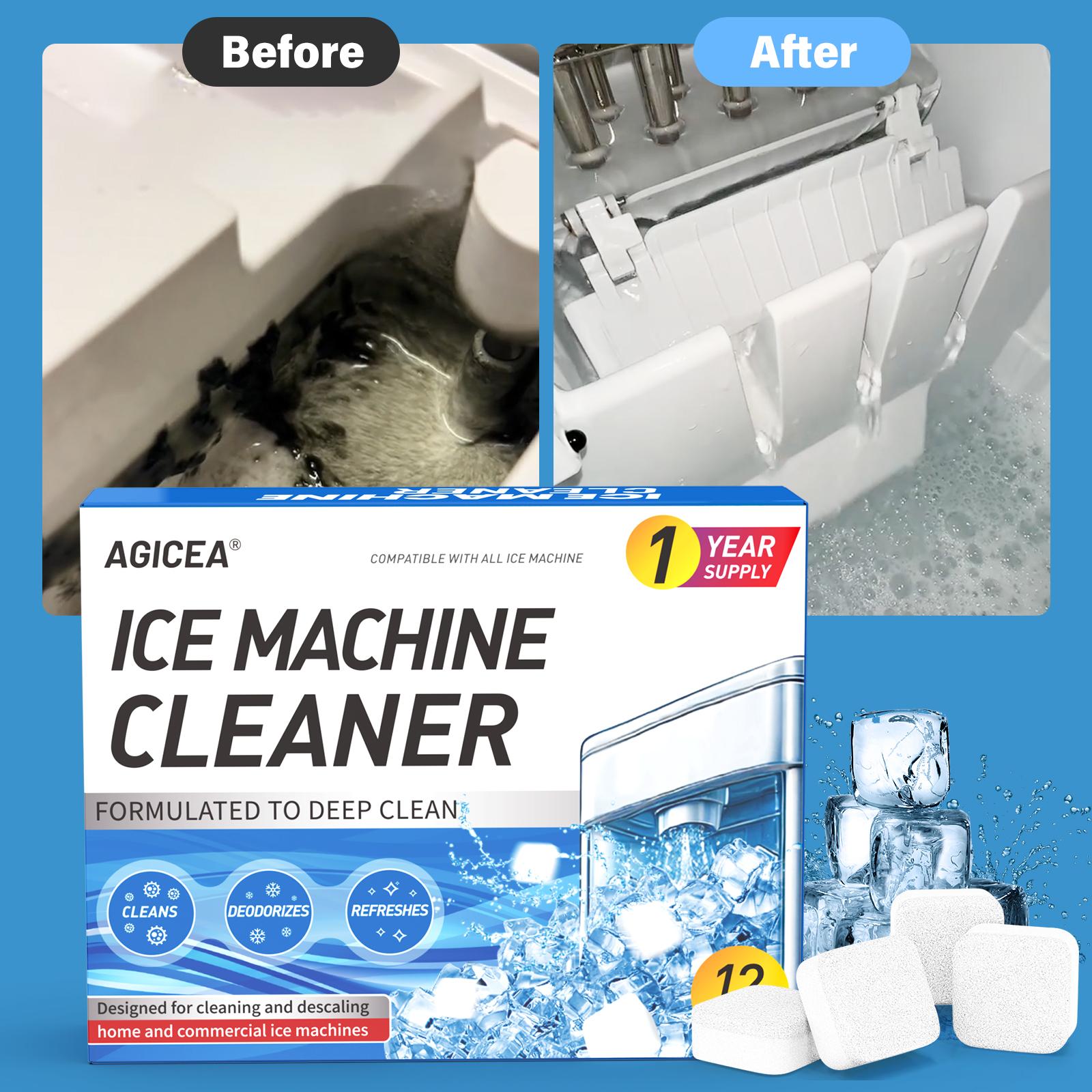 12pcs Ice Machine Cleaner, kitchen safety descaling cleaning tablets, compatible with all types of ice makers cleaners, household 12pcs Ice Machine Cleaner, kitchen safety descaling cleaning tablets, compatible with all types of ice makers cleaners, household