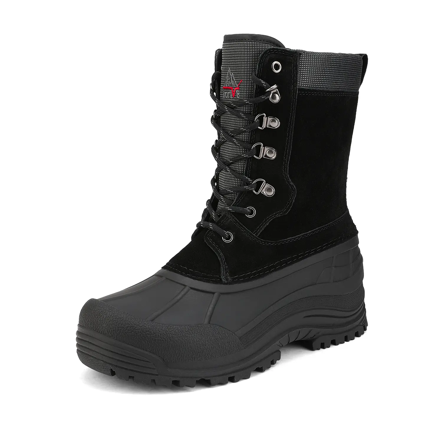 NORTIV 8 Men's Snow Boots, Waterproof Tactical Hiking Footwear with Insulated Faux Fur Liner, Synthetic Anti-Collision Cap Toe for Outdoor Activities, Waterproof Outdoor Footwear, Warm Liner