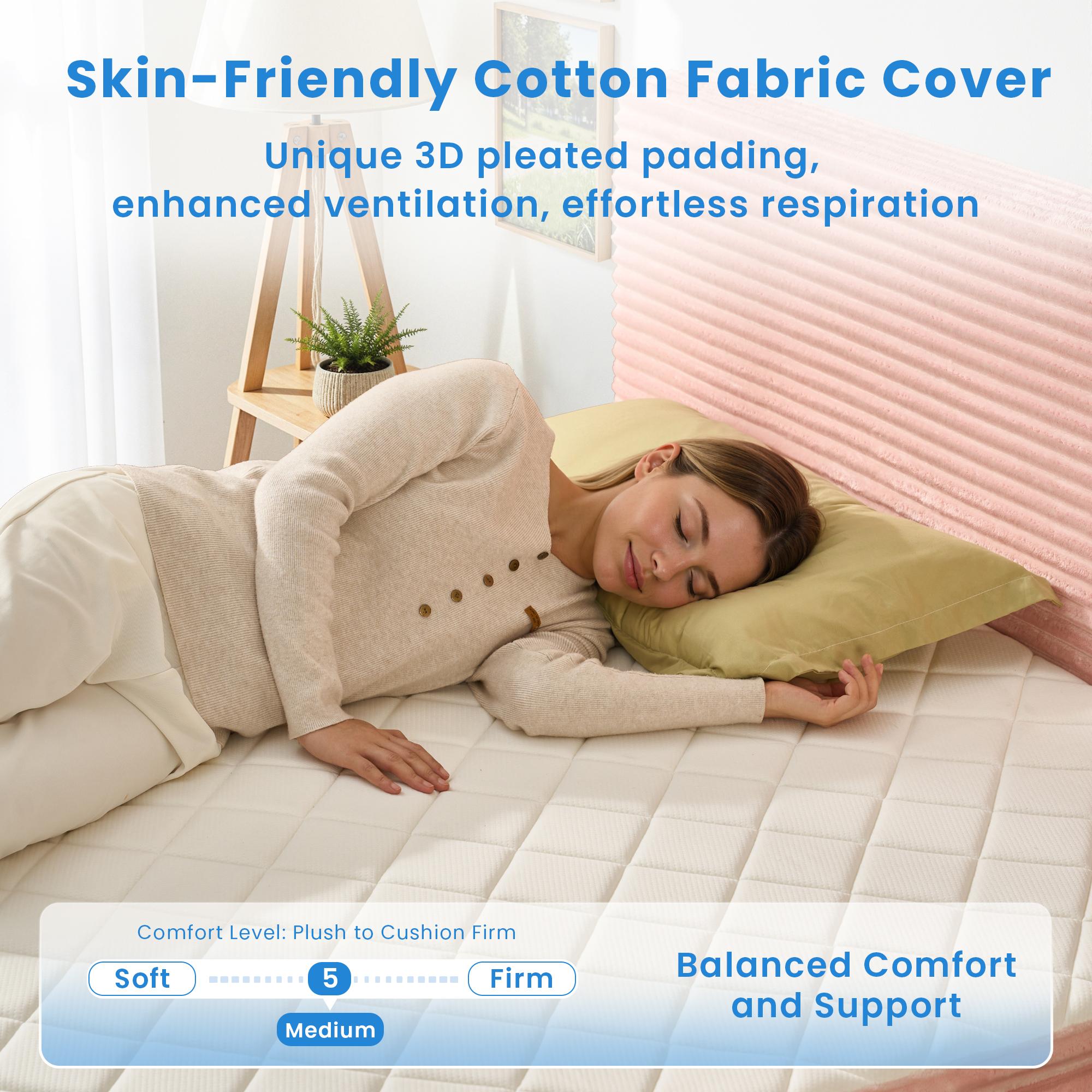 Ovios Queen Size Memory Foam Mattress with Removable Headboard, 17" Sofa Bed Full Mattress, Individually Pocketed Springs, Pressure Relief, Motion Isolation, Provides Support, CertiPUR-US Certified Ovios Queen Size Memory Foam Mattress with Removable Headboard, 17" Sofa Bed Full Mattress, Individually Pocketed Springs, Pressure Relief, Motion Isolation, Provides Support, CertiPUR-US Certified