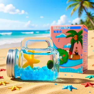 Healing DIY Marino Cup Habitat - Craft Your Own Closed Ecosystem, A Self-Sustaining & Low-Maintenance Micro-Landscape Terrarium & Unique Decor for Low-Light Desk Zen (Includes LIVELY Moss Ball Pet)