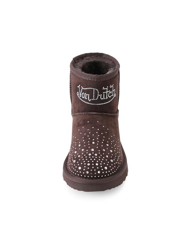 RHINESTONE SHEARLING BOOT