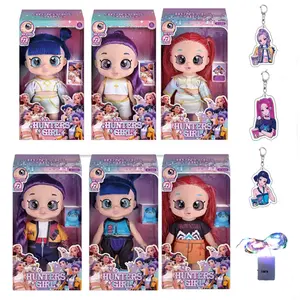 K-Pop Anime Doll 5D Eyes, Cute Music Toy, Jointed Action Figure, Rumi Mira Zoey, Fan Gift, Desktop Display, Theme Character Figurine Collection, Unique Holiday Gifts