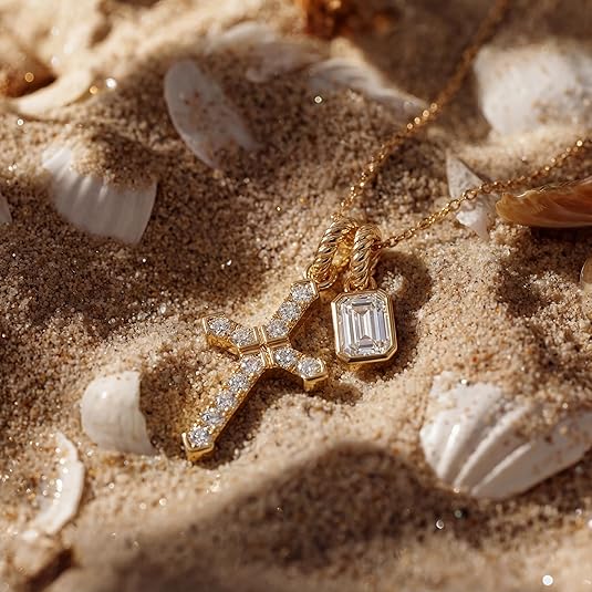 Fettero Gold Cross Necklace for Women Gold Plated Dainty Cross Pendant Non-Tarnish Necklace, Faith Crucifix Chain Jewelry, Elegant Religious Gifts Fettero Gold Cross Necklace for Women Gold Plated Dainty Cross Pendant Non-Tarnish Necklace, Faith Crucifix Chain Jewelry, Elegant Religious Gifts