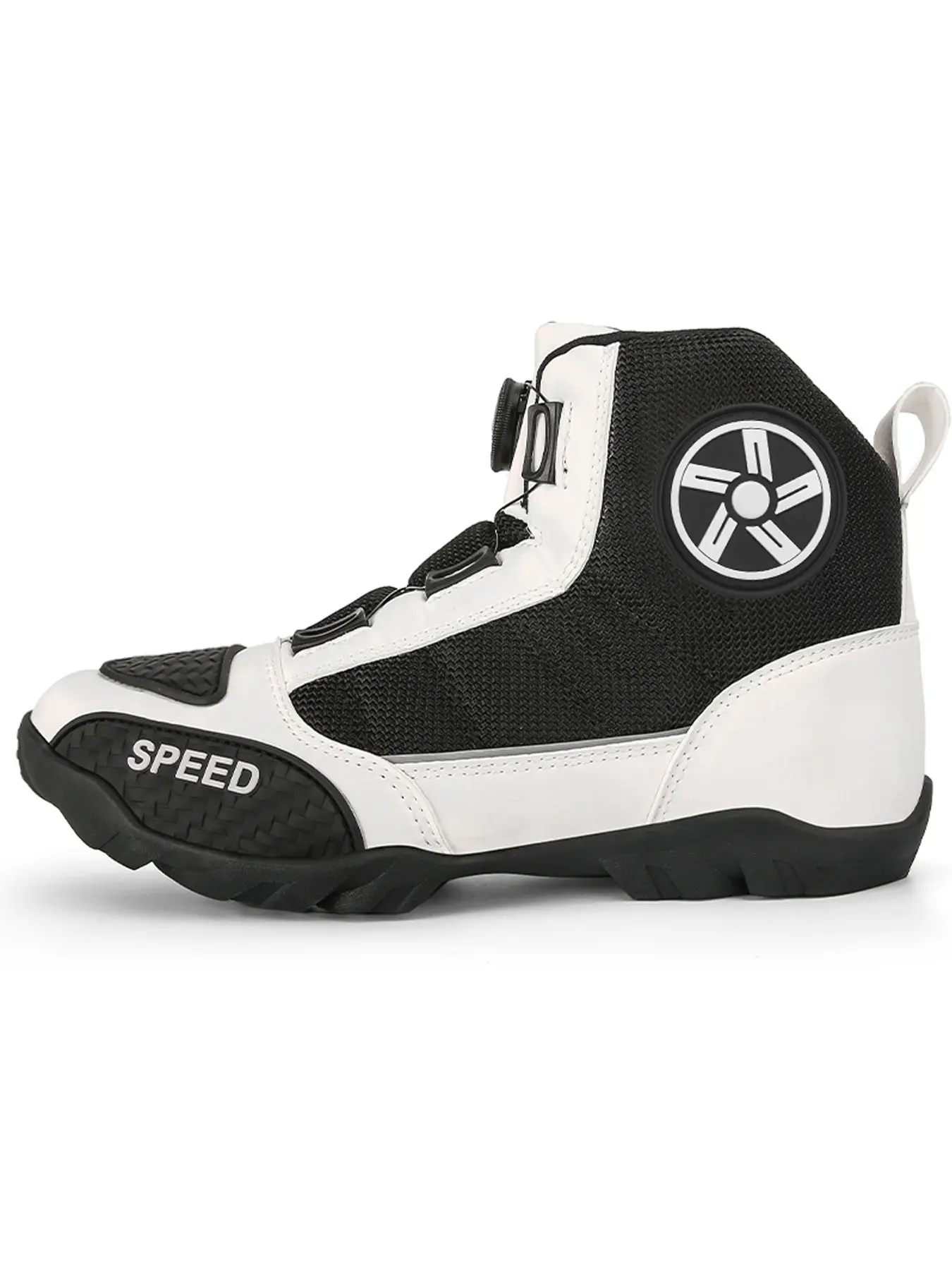 Professional Men's Motorcycle Boots, Urban Racing, Off-Road Gear, Street Motorcycle Shoes, Footwear, Durable and Stylish Design, Breathable Mesh, Wear-Resistant Rubber Sole, Anti Slip Boots, Premium Boot