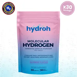 Hydroh Molecular Hydrogen Tablets  Antioxidant Support + Deep Hydration | 30 Effervescent Hydrogen Water Supplements