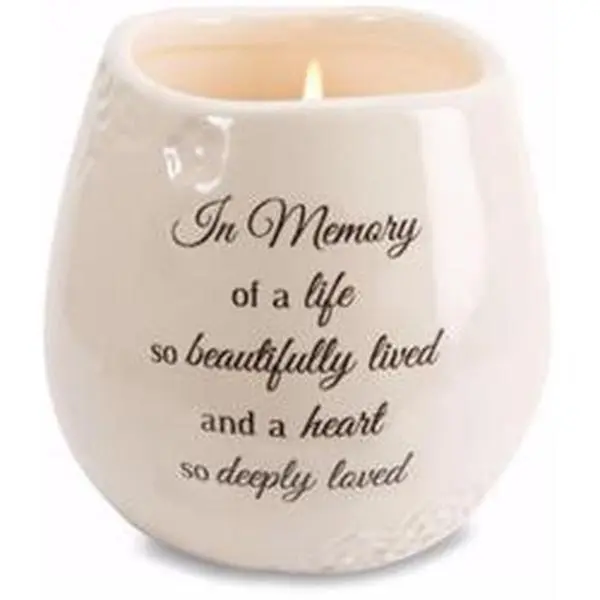 8 oz Soy Memorial Candle - Tranquility Scent, Home Decor Room Decor Item for Memory Preservation