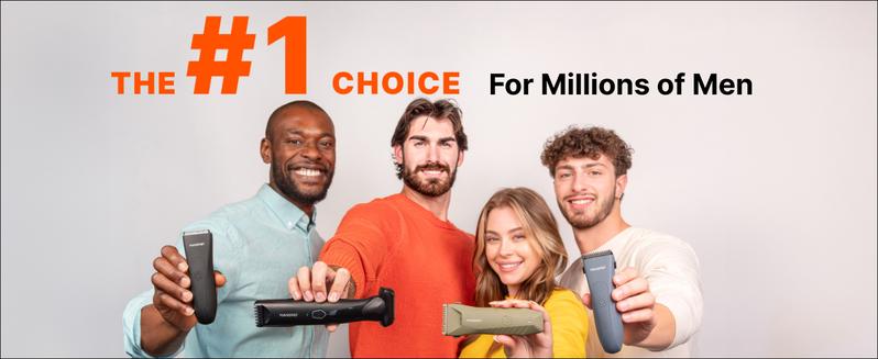 Manspot Premium Electric Body Hair Trimmer for Men - Waterproof Wet & Dry Groomer, Rechargeable Cordless Clippers for Chest Back Arms - Gym Ready Travel Friendly Green Trimmer with Comfort Design-dealsforyoudays