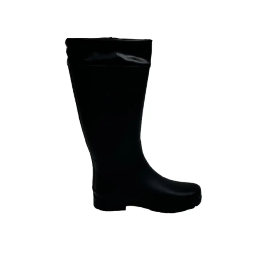 Dream Pairs Women's Waterproof Mid-Calf Rain Boots - Stylish Round Toe Slip-On Female Shoes with Drawstring Tie, Splash-Resistant Footwear for Rainy Days