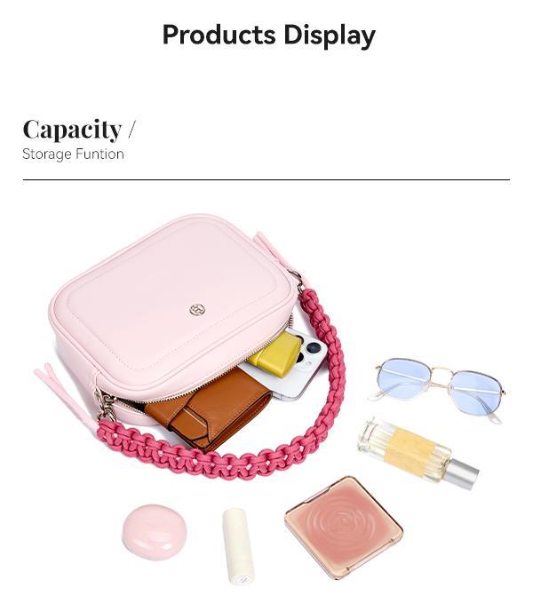 BOSTANTEN Crossbody Bags for Women Vegan Leather Designer Shoulder Purses Trendy Small Handbags with Paracord Strap