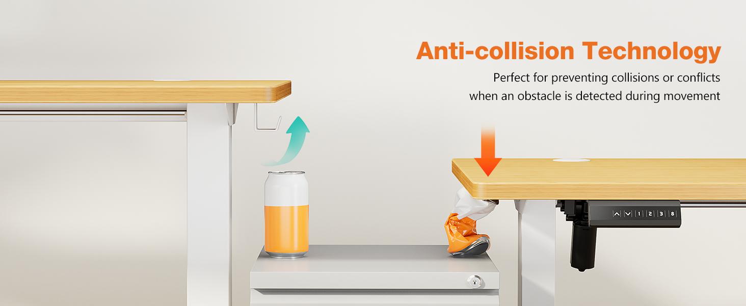 FurnishFlex Height Adjustable Desk, 48'' x 24'' Stand up Desk Moden Adjustable Desk Sit to Stand Desk Computer Desk, Ergonomic Computer Workstation