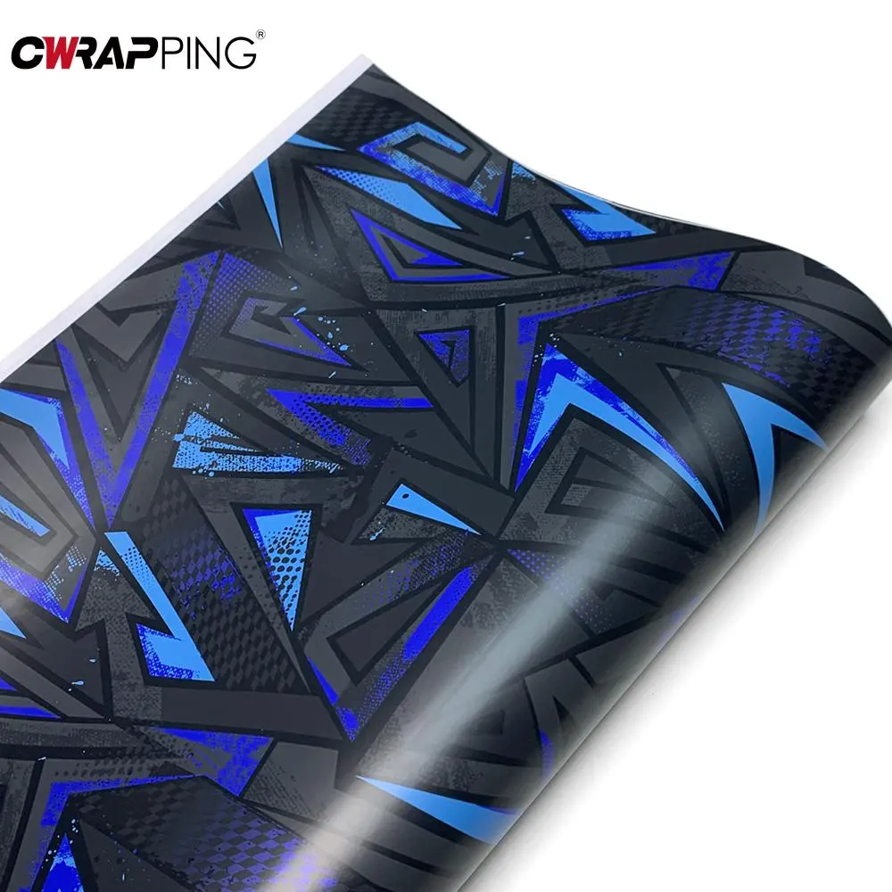 Triangle Car Decals and Graphics Car Wrapping Film Skateboards DIY Waterproof Vinyl Motorcycle Helmets Cyberpunk Sticker Wrap