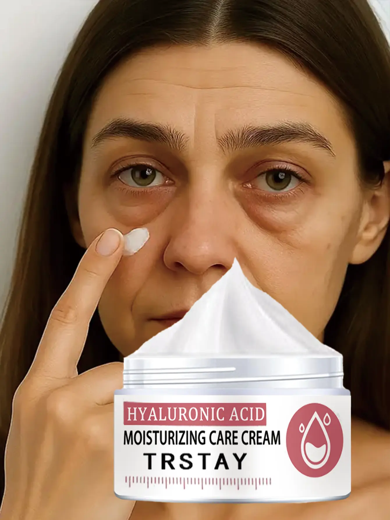 Hyaluronic Eye Cream Moisturizer, Lightweight Hydrating Treatment for Bright, Smooth Under Eyes, Hydrate