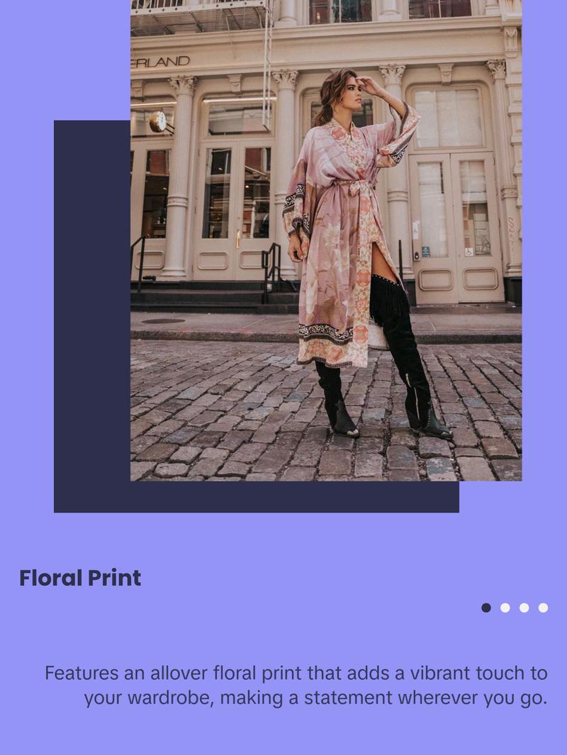 Boho Kimono, Boho Summer Kimono Dress, Bohemian Robe, Women Long Floral Kimono, Boho Cardigan, Bohemian Beach Kimono, Boho Kaftan Maxi Dress