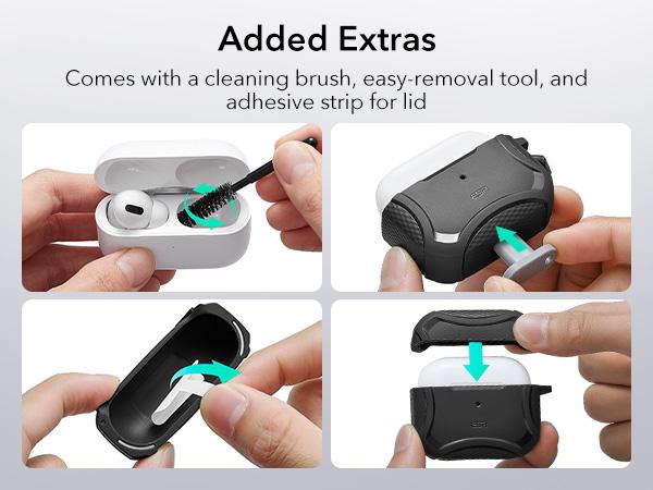 ESR for AirPods Pro 3 (2025) Case, Magnetic Lid, MagSafe Compatible, Full-Body Strong Drop Protection, Cyber Series