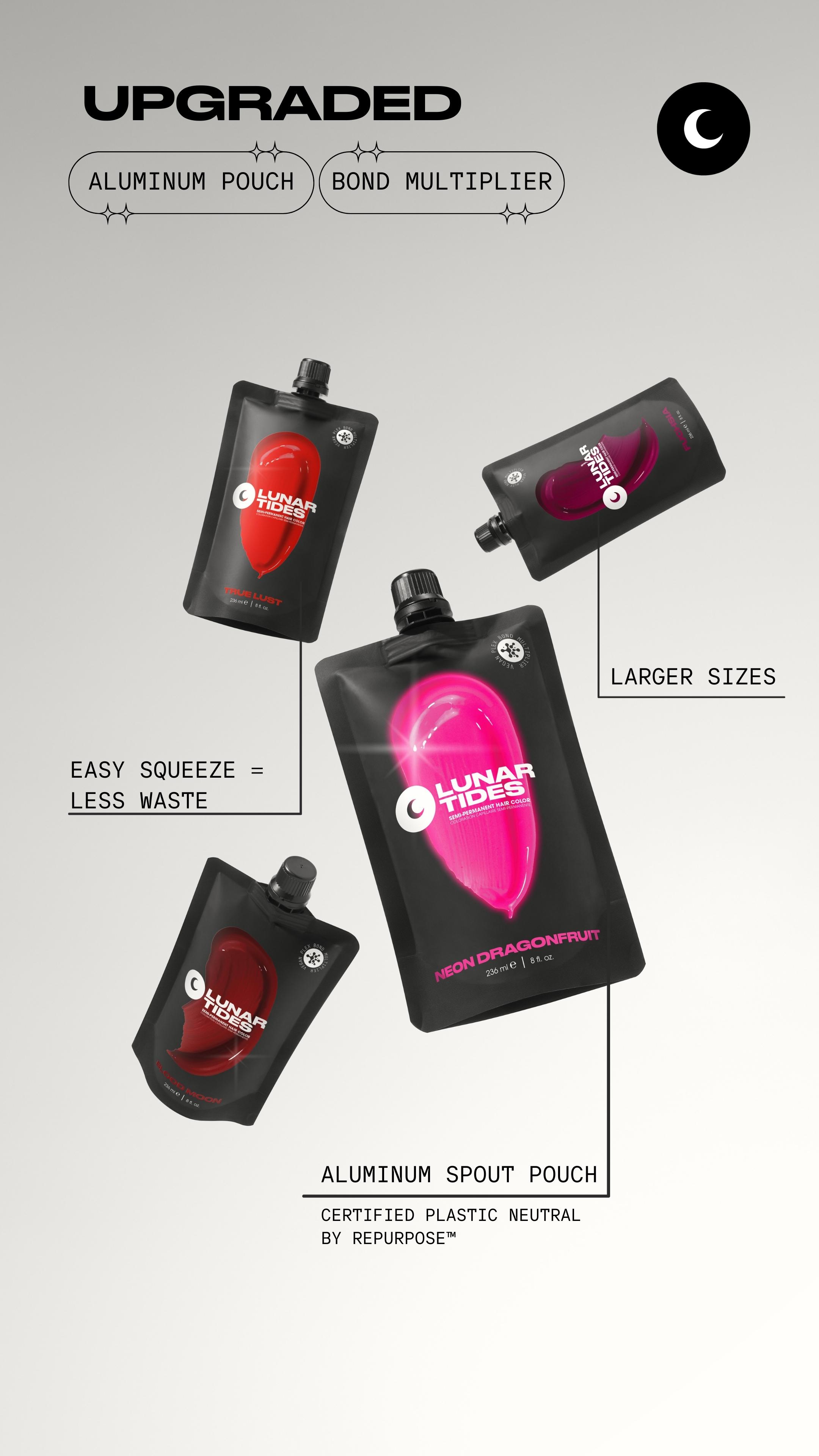 Lunar Tides Deep Pink Hair Color Semi-permanent - Fuchsia Lunar Tides Deep Pink Hair Color Semi-permanent - Fuchsia