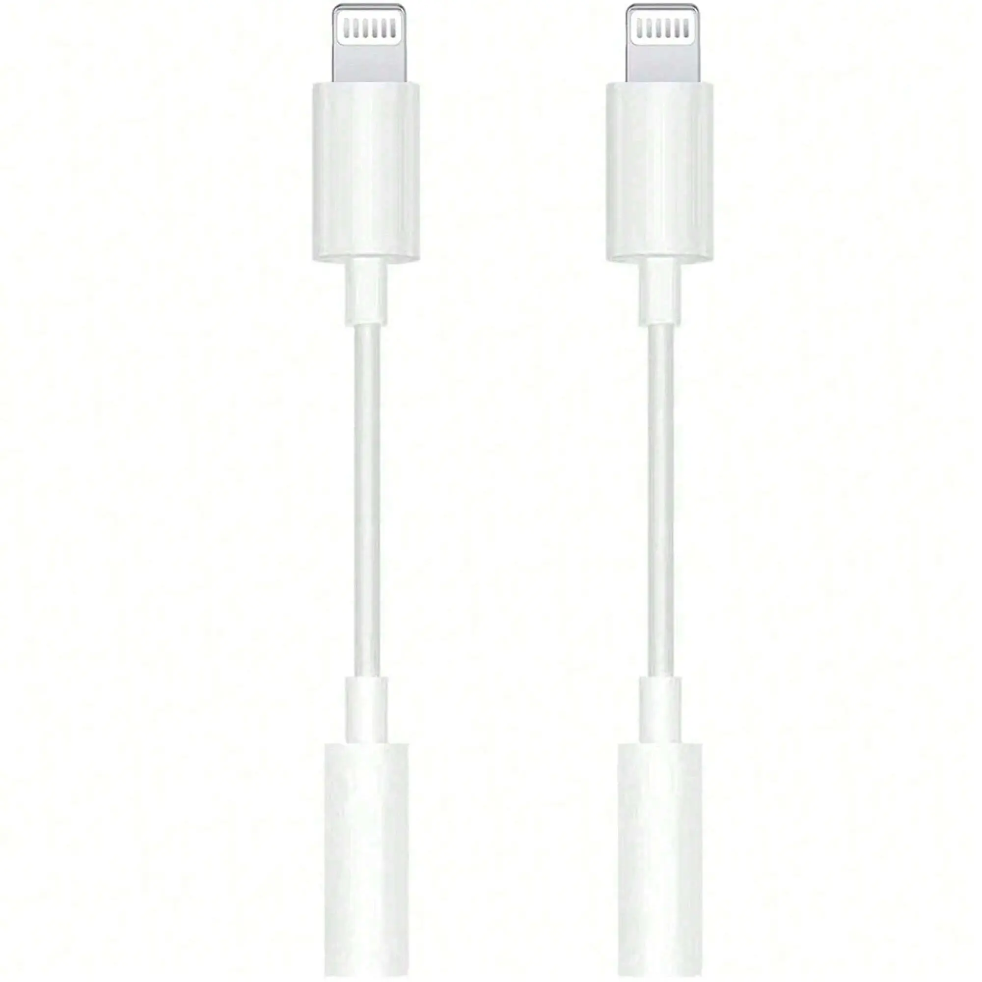 1/2 Pack Lightning To 3.5 Mm Headphone Jack Adapter, Aux Audio Dongle Cable Earphones Headphones Converter Compatible With IPhone 14 13 12 12 Pro11 XR XS X 8 7 IPad IPod Headphone Accessories
