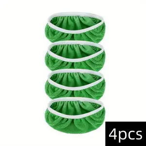 4-piece high-quality reusable mop pad set: Washable, durable, suitable for both dry and wet cleaning with high absorbency, reusable ultra-fine fiber mop pad, dry cloths and wet mop cloths for household cleaning - washable wet pads for mopping floors