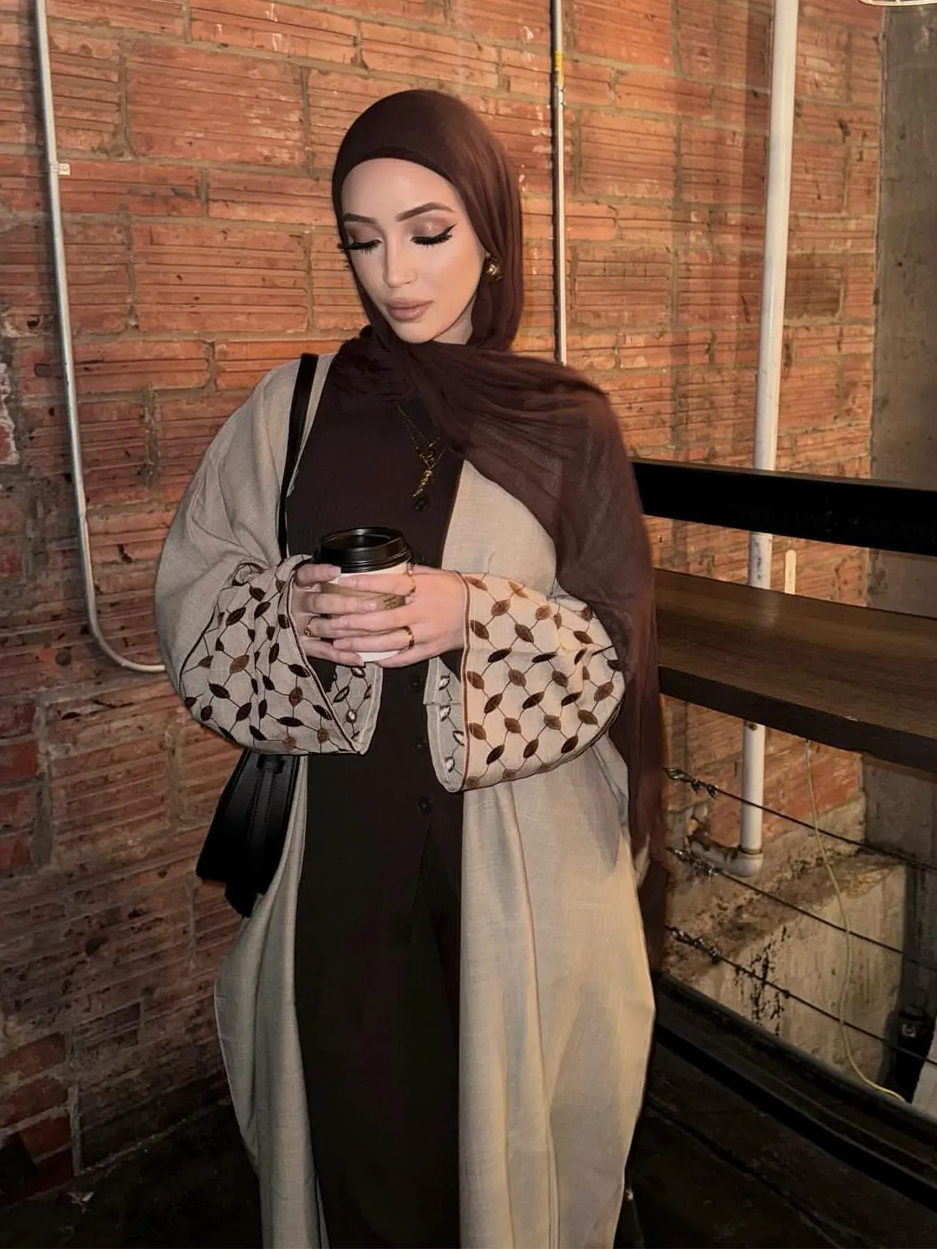 Women's Embroidery   Abaya, Modest Casual Long Sleeve Abaya for Daily Wear, Ladies Islamic Clothing for All Seasons, Modesty Muslim Clothing, Loose abayas, Modest Muslim Outfits, Islamic Abaya Dress, Islamic Modesty Clothes