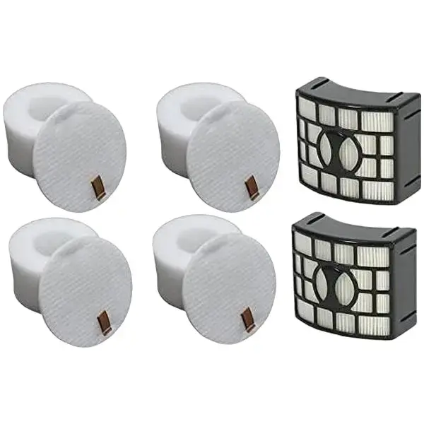 4+2 Pack Shark DuoClean Lift-Away Speed + DuoClean with Zero-M Self-Cleaning Brushroll Lift-Away Upright Vacuum Filter Kit. Fits NV601 NV611 NV770 NV771 UV700 ZU701. Compare to XFF600 XHF600