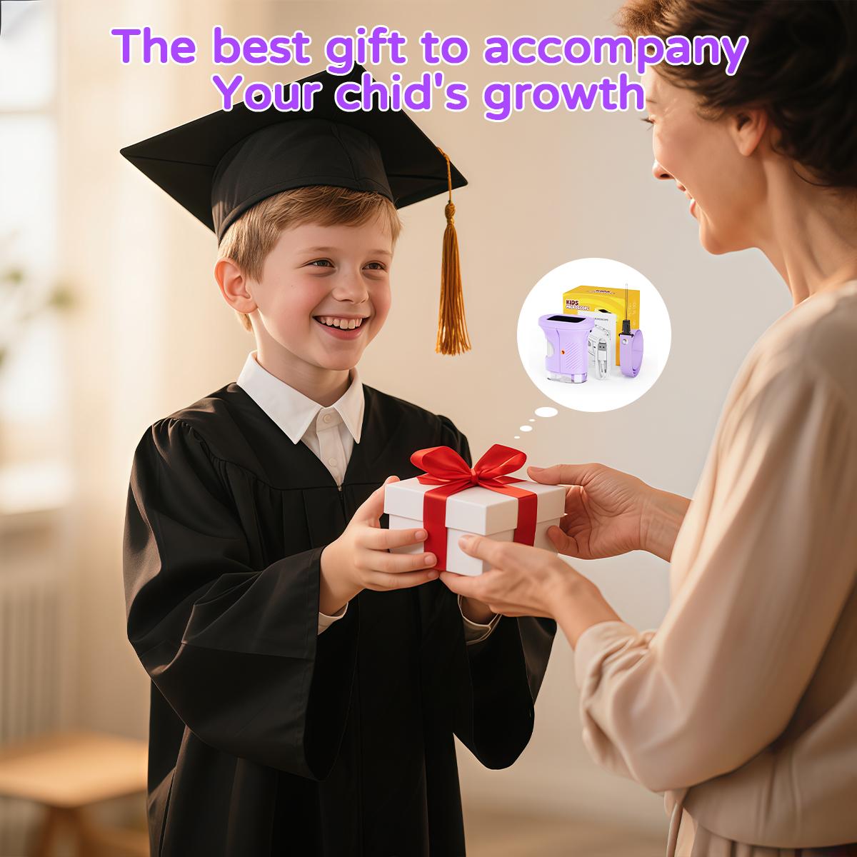 [2026 Upgrade] AuroraHaven Kids Microscope with Built-in Photo & Video Camera, 2.4" 4K Screen – 1000X Microscope and 100m Telescope, STEM Toy & Educational Gift for Boys & Girls Ages 3–12