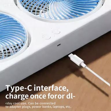New desktop mini fan, USB charging, suitable for home, dormitories, strong airflow, great as a gift.