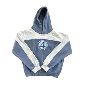 Fantastic Four Hoodie (Fantastic 4) Men's Contrasting colors Polyester Pullover Sweaters Tops with Kanga Pocket - Menswear, Cotton Hem Long Long Sleeves Sleeves
